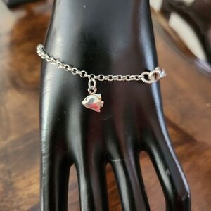 925 Sterling Silver Bracelet with charms